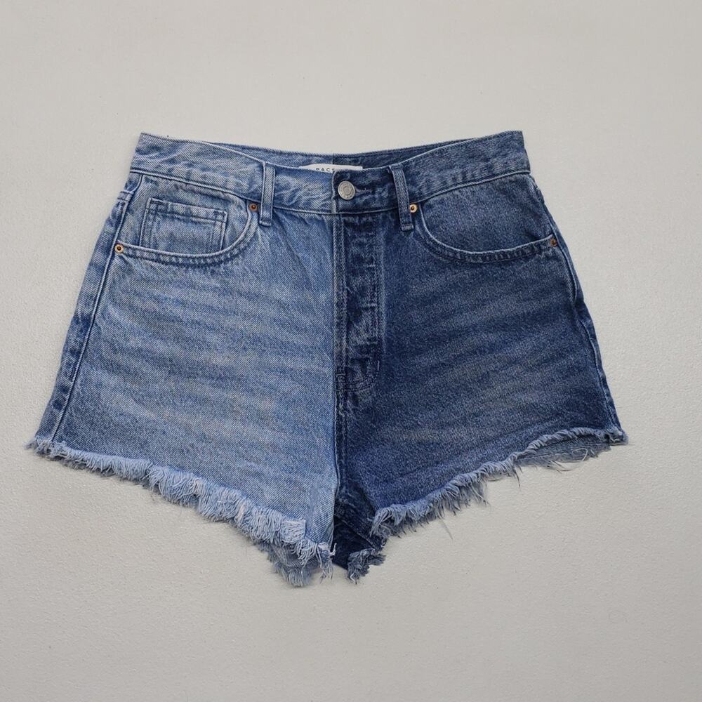 PacSun High Rise "Vintage" Two Toned Denim Shorts Women's Size 27